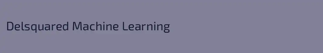 Delsquared Machine Learning